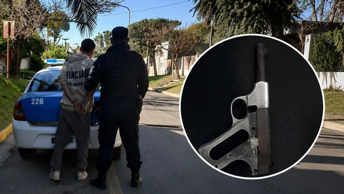 Violencia de género en Paraná: un detenido y una pistola secuestrada