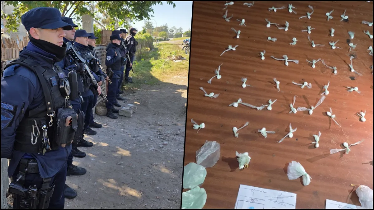Allanamiento por un hurto terminó con el secuestro de cocaína y dos detenidos