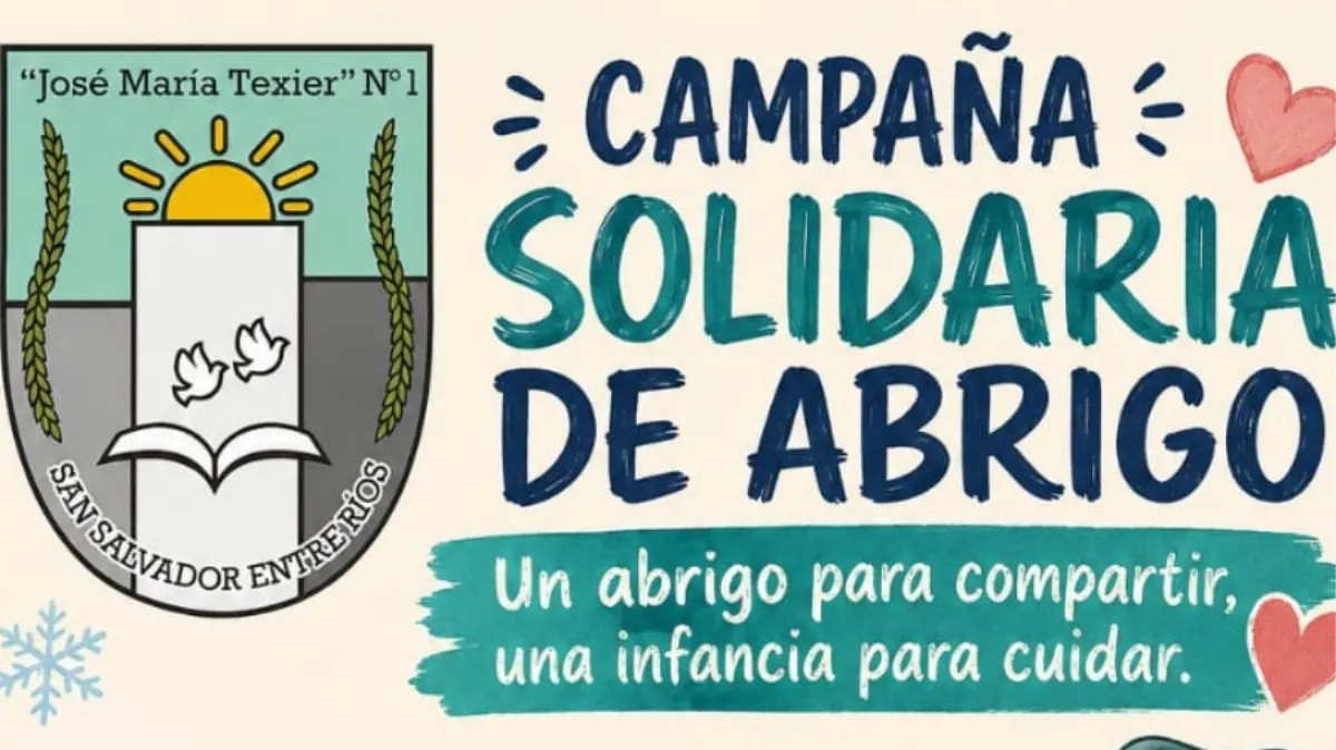 La Escuela 1 lanzó una campaña para recolectar ropa de abrigo destinada a estudiantes