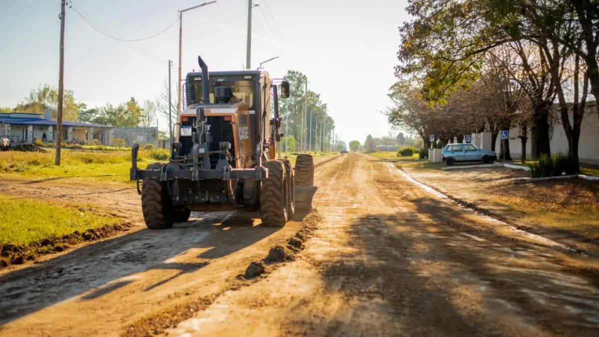 Obras Públicas aprovechó la jornada favorable para avanzar con tareas programadas