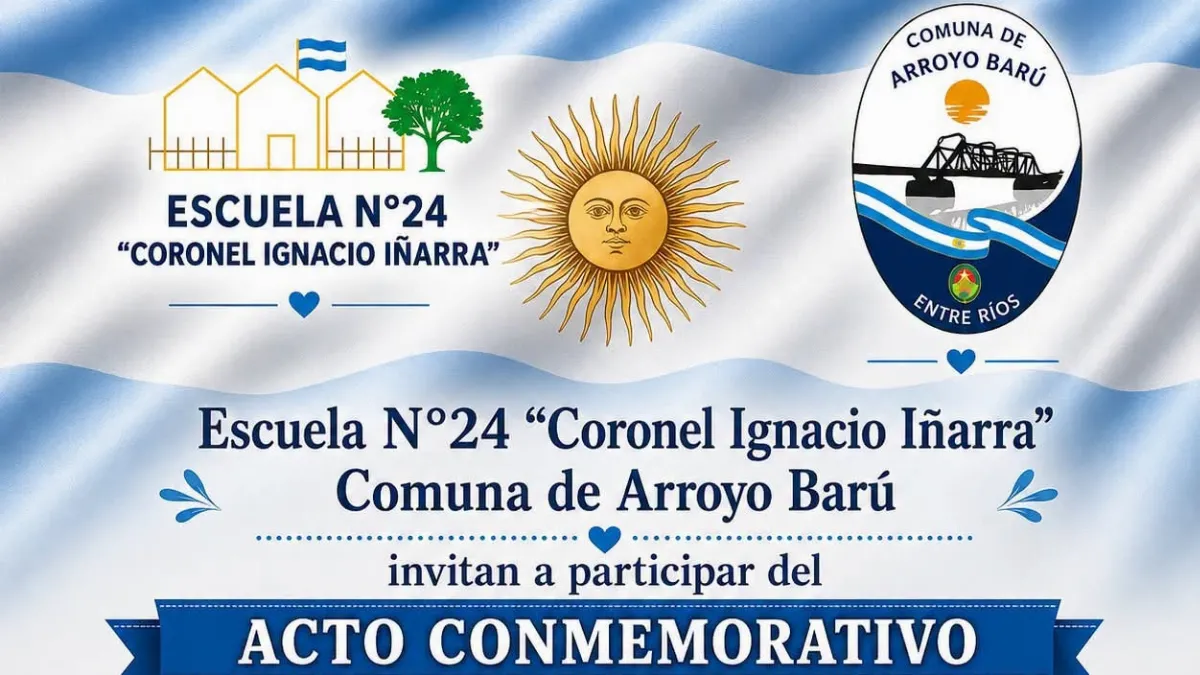 Arroyo Barú celebrará el Día de la Bandera junto al aniversario de la localidad y de la Escuela 24