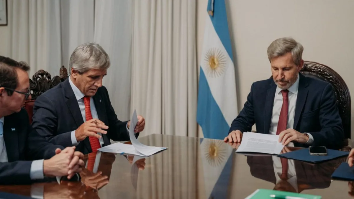 Rogelio Frigerio y Luis Caputo firmaron un convenio que reconoce deudas a favor de Entre Ríos y transfiere inmuebles