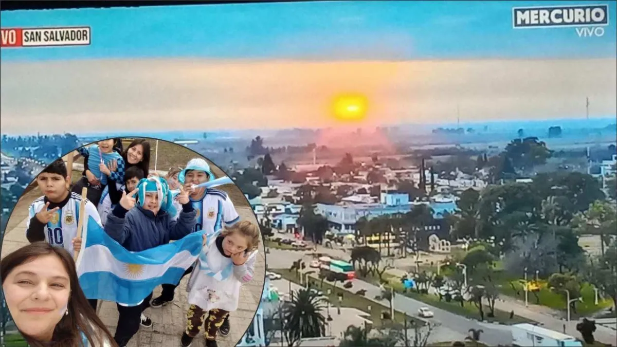 Una postal del cielo y otra en las escuelas: así se vivió el triunfo argentino