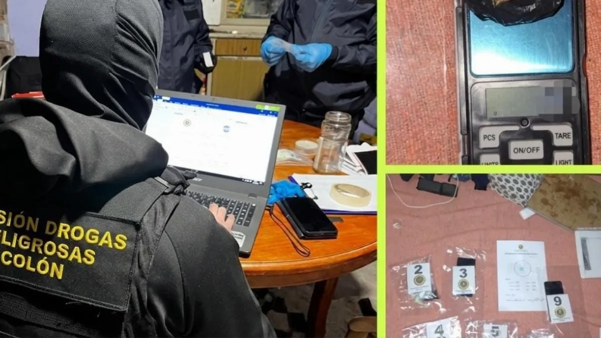 Amplio despliegue policial en Colón por una investigación de venta de drogas