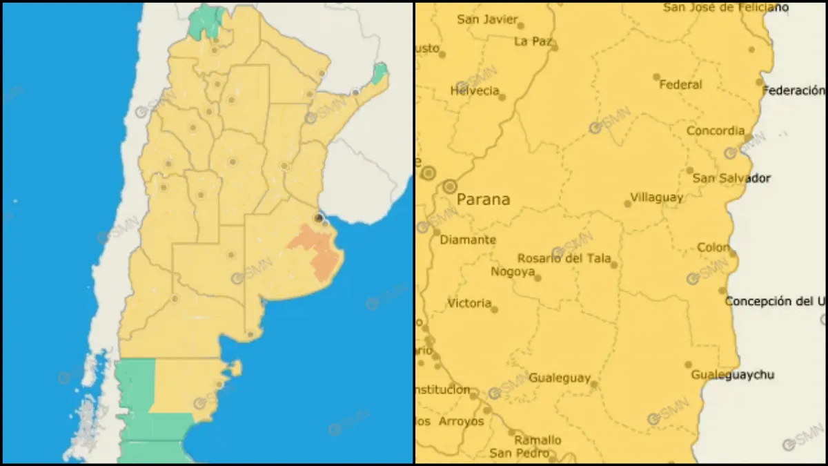 Ratifican el alerta por temperaturas extremas para toda la provincia y casi todo el país