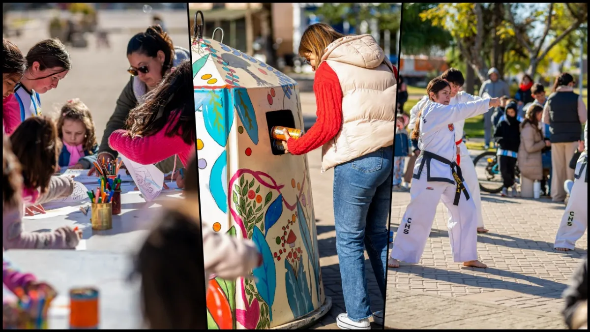 Comenzaron las Vacaciones de Invierno con una jornada recreativa en la Semipeatonal San Martín