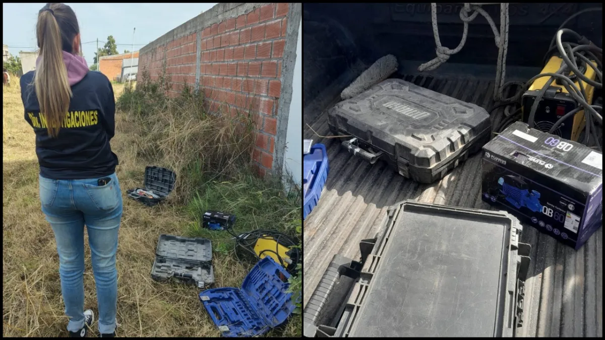 Recuperaron herramientas robadas tras dos allanamientos en San Salvador