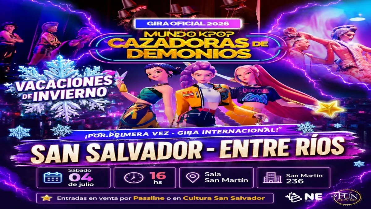 "Mundo K-Pop: Cazadoras de Demonios" llega este sábado a la sala San Martín "Mundo K-Pop: Cazadoras de Demonios" llega este sábado a la sala San Martín