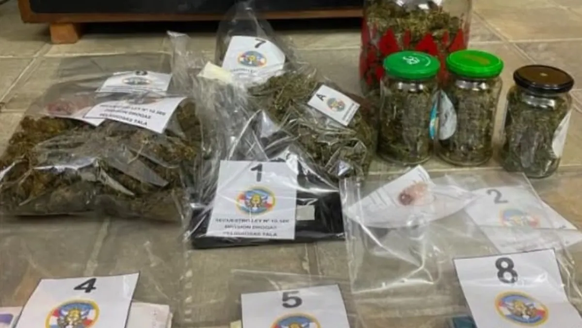 Desbaratan un presunto punto de venta de drogas en Rosario del Tala