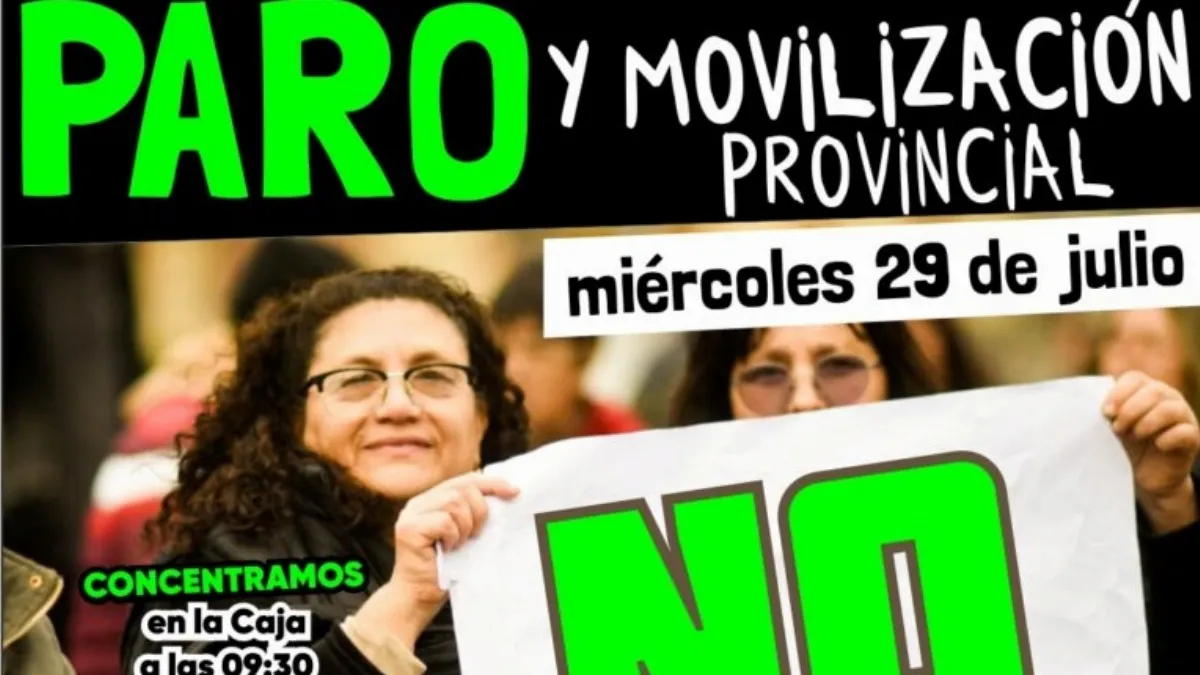 Este miércoles, AGMER realizará un nuevo paro y movilización