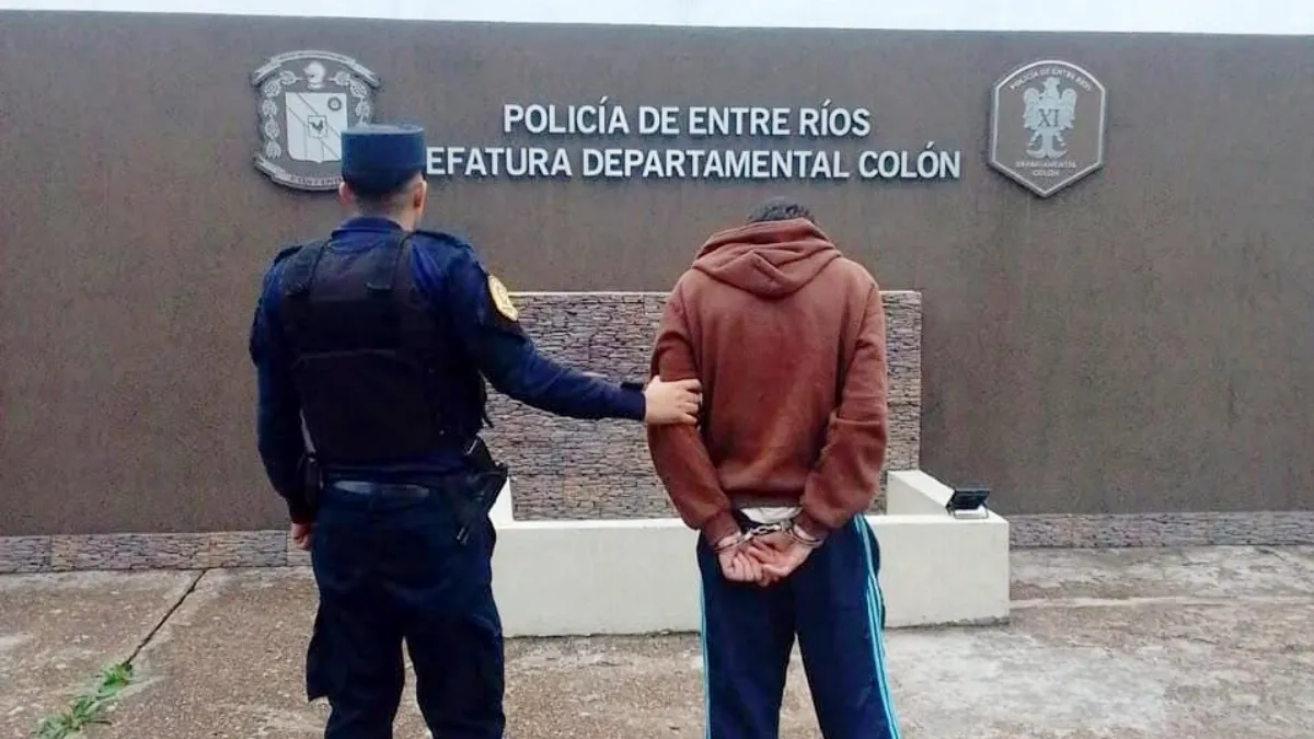 Colón: un hombre fue arrestado por desobedecer una orden judicial