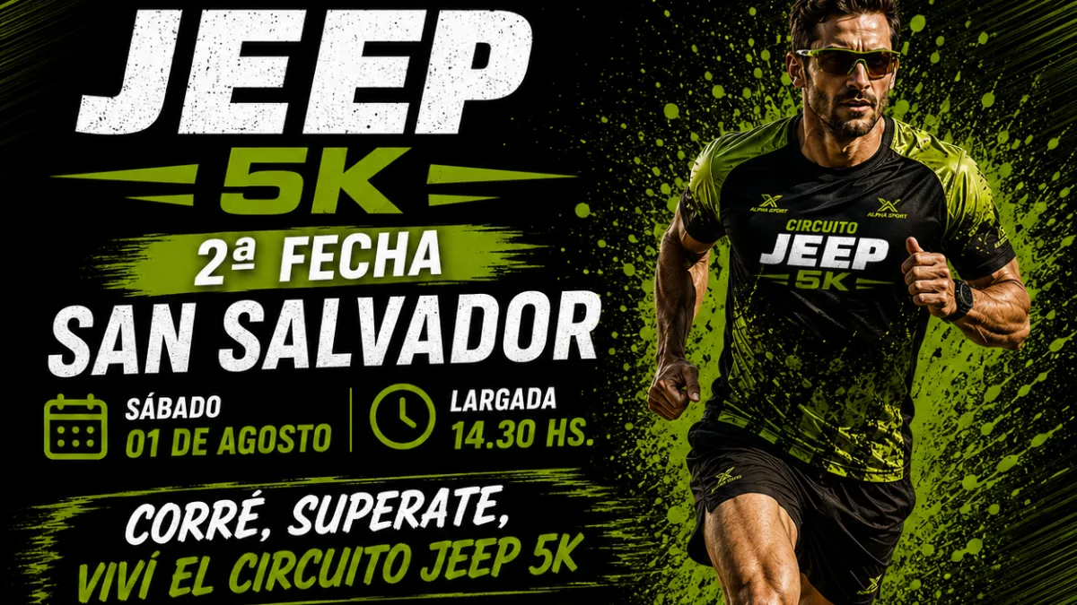 San Salvador recibe este sábado la segunda fecha del Circuito Jeep 5K