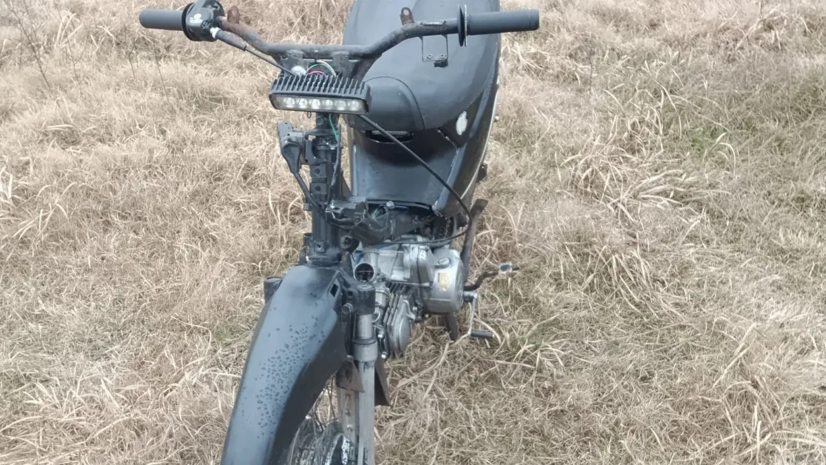 Secuestraron una motocicleta con la numeración del motor adulterada