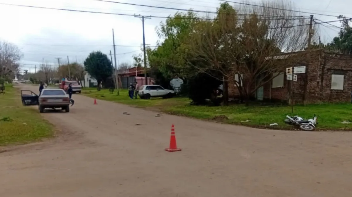 Una motociclista sufrió lesiones graves tras un choque en Villaguay