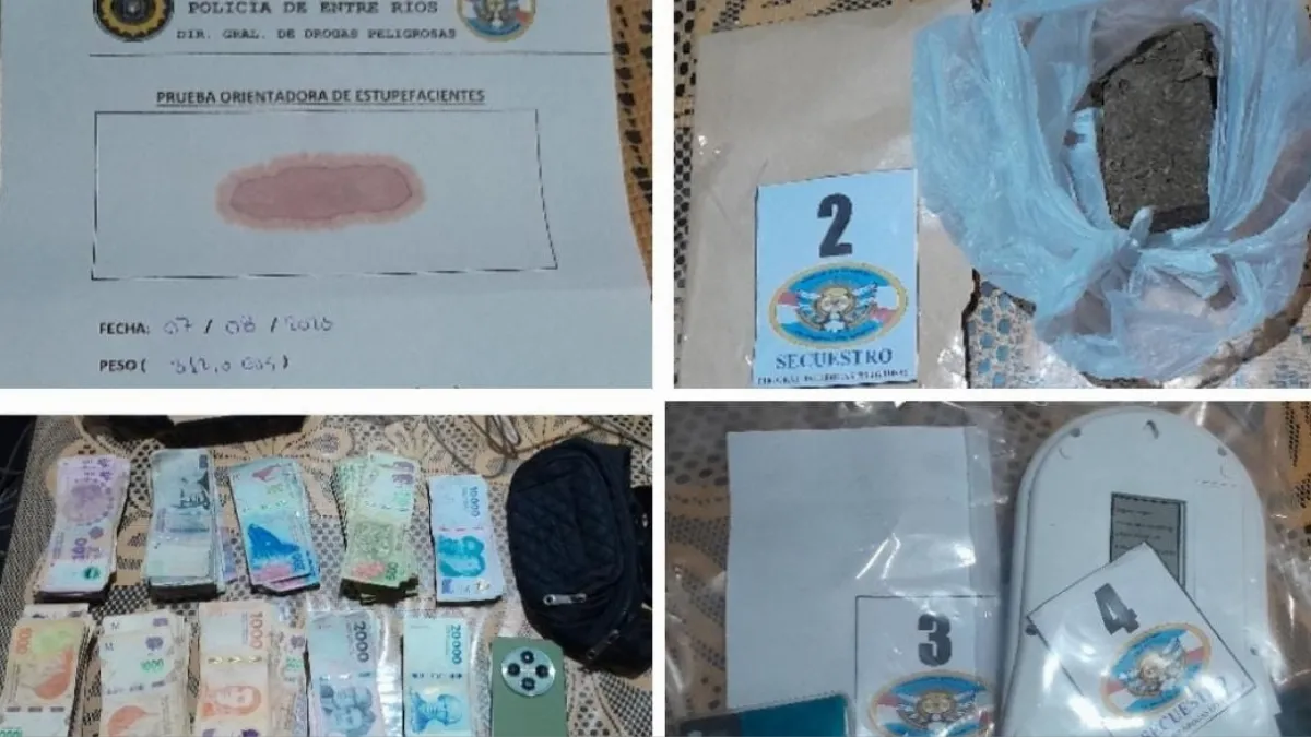 Fue allanado por una causa de robo y lo encontraron con droga y casi $3 millones