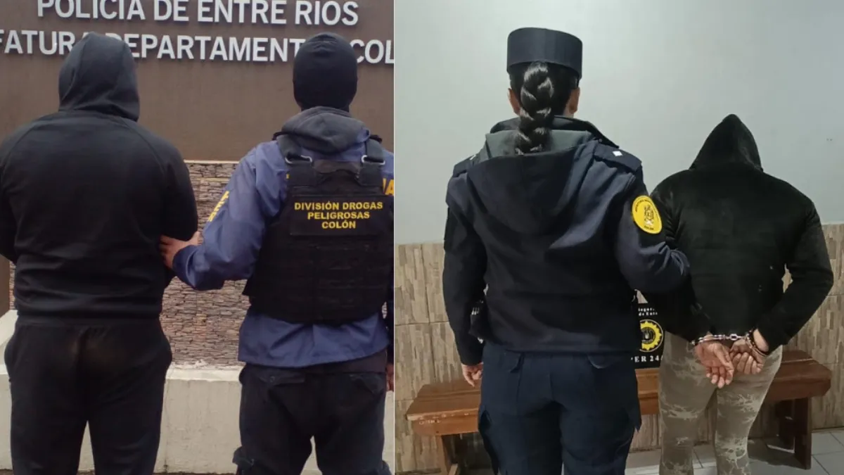 Allanamientos simultáneos en Colón: dos detenidos y secuestro de droga, dinero y vehículos