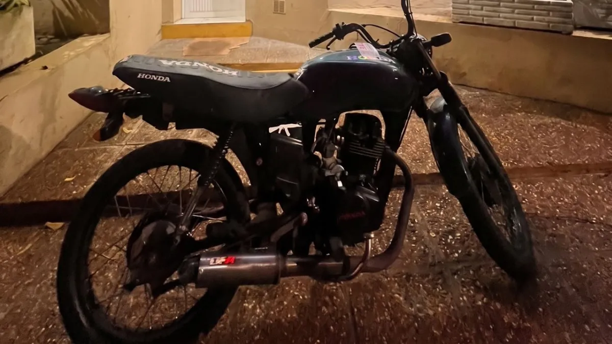 Secuestraron una motocicleta adulterada y con pedido de captura