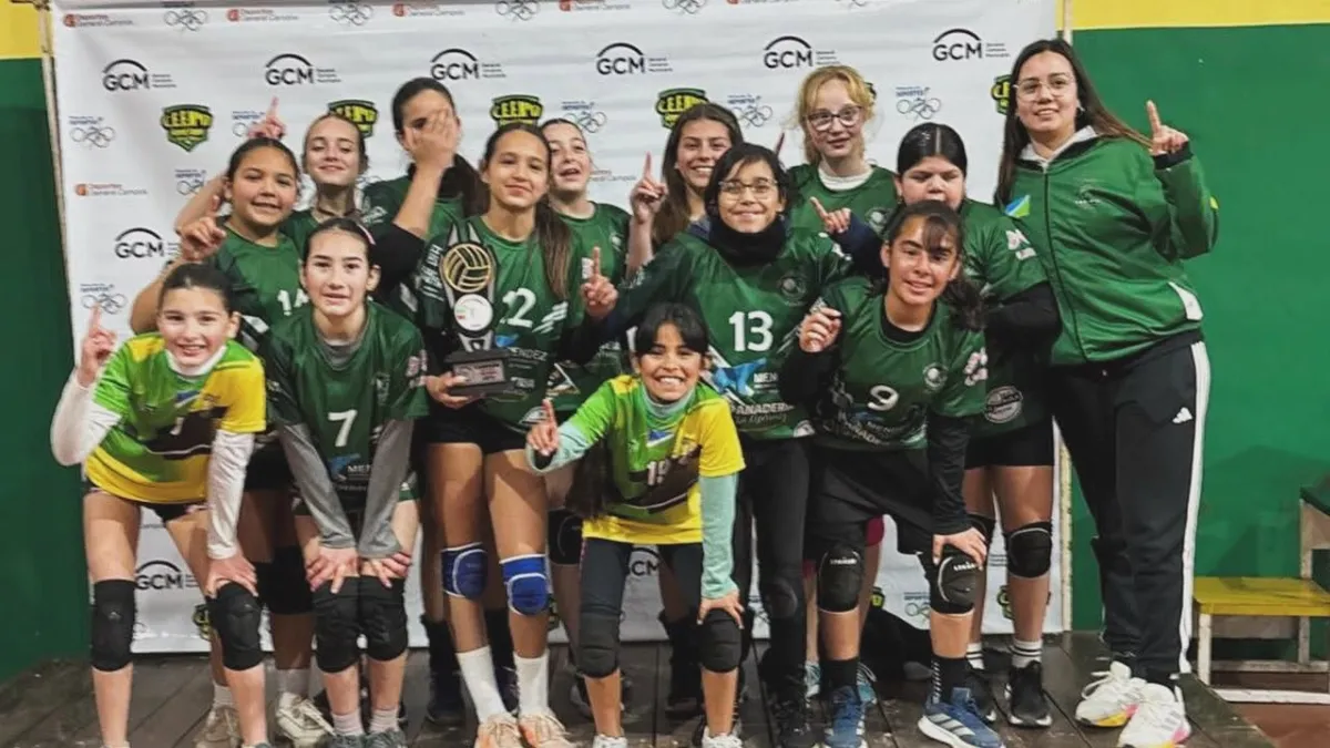 General Campos campeón de la Copa de Plata de la Liga Provincial de Vóley Sub 12 Femenina