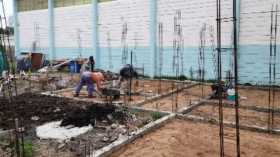 Avanzan las obras de infraestructura en el Polideportivo Municipal
