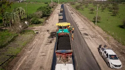 Avanza con más del 40% la pavimentación de la ruta 23 entre Pronunciamiento, Primero de Mayo y Villa Elisa