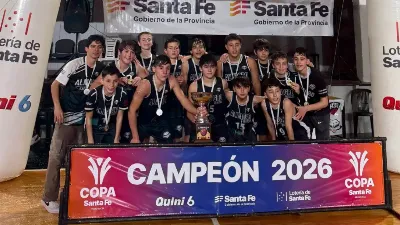 El entrenador de San Salvador Gonzalo Ocampos llevó a Almagro de Esperanza al título de la Copa Santa Fe U13