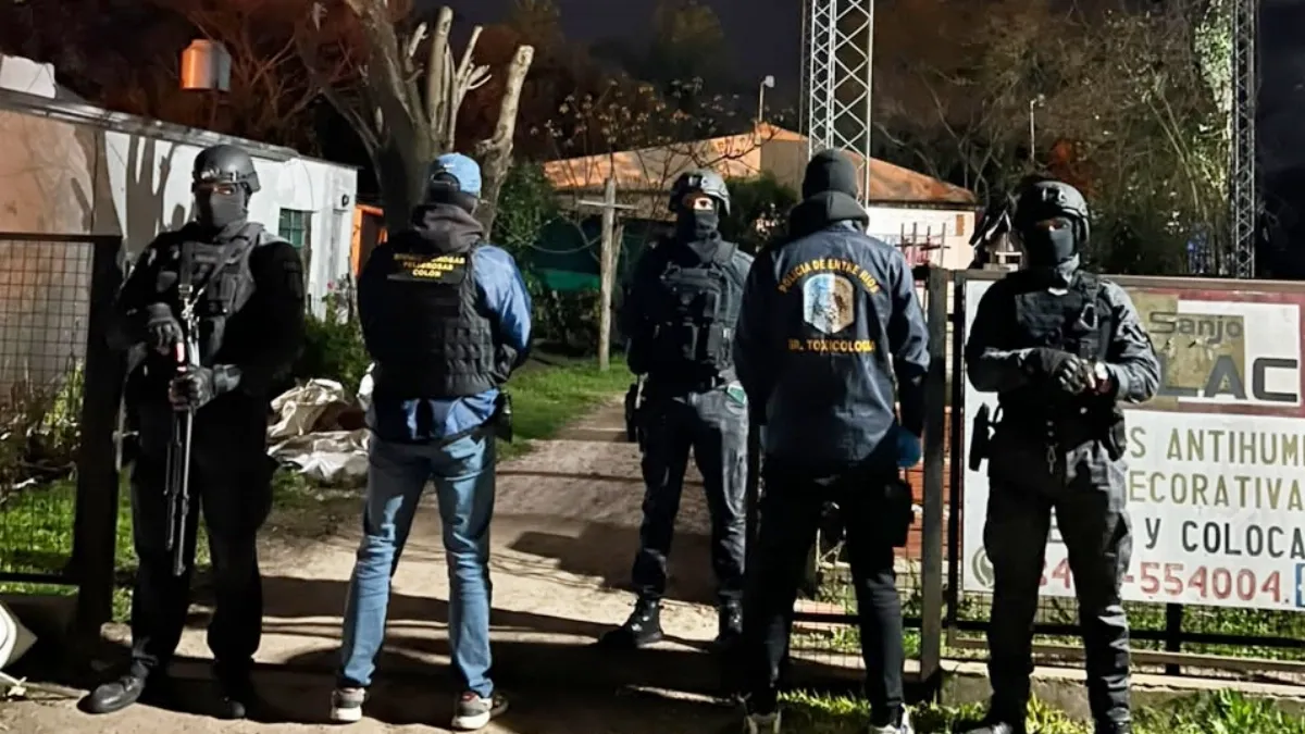 Allanamiento por drogas en San José terminó con un hombre y una mujer detenidos