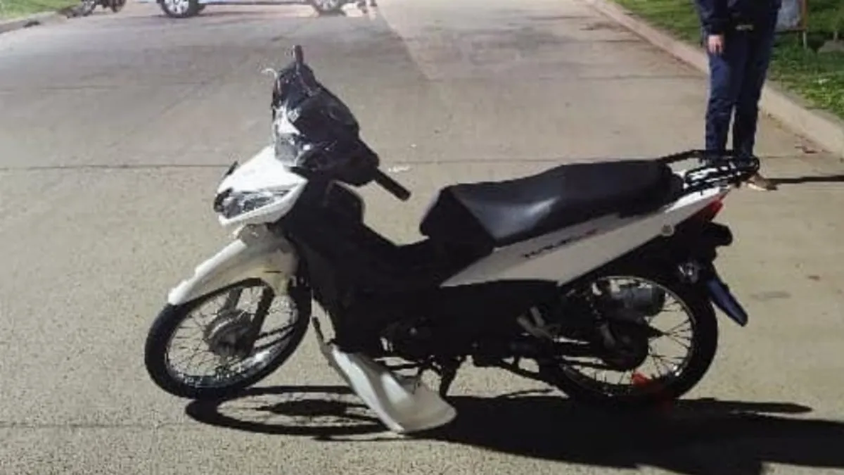 Un ciclista menor de edad fue derivado a Concordia tras un choque