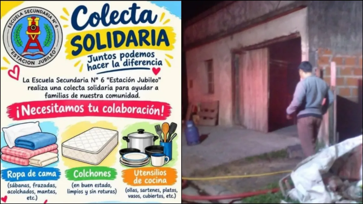 Jubileo se moviliza para ayudar a la familia afectada por el incendio de su vivienda