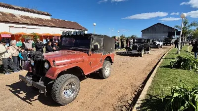 La caravana de Villaguay Jeep fue uno de los atractivos del Patio Gastronómico