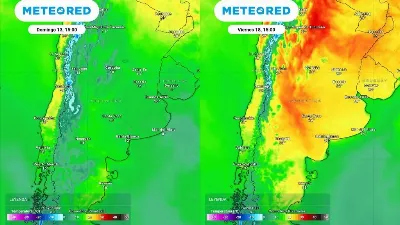 La temperatura volverá a subir desde el lunes y podría acercarse a los 25 grados hacia fin de semana