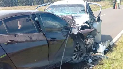 Dos entrerrianos murieron en un choque frontal sobre la ruta 12 en Corrientes