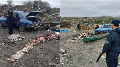 Amplio procedimiento en el Basural Viejo de Villaguay por el faenamiento de un vacuno