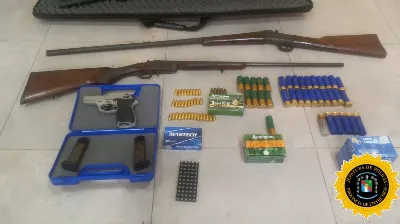 Secuestraron armas de fuego y cartuchería en una vivienda de Villa Elisa
