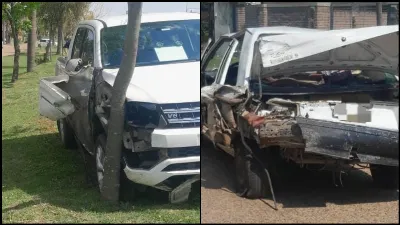 Choque en ruta 18 y Don Feliciano: ambos conductores fueron hospitalizados y resultaron ilesos