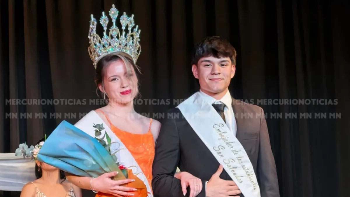 Ingrid Charles Mengeón y Francisco Pastorini los nuevos embajadores estudiantiles de San Salvador