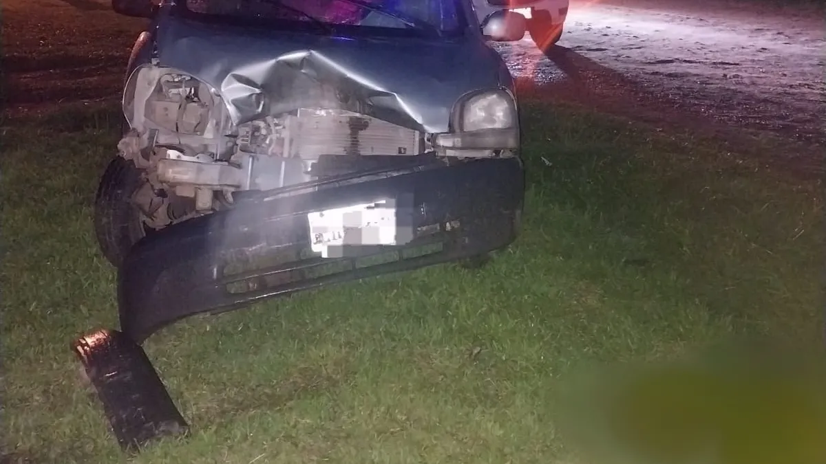 Perdió el control al intentar estacionar y terminó chocando contra un árbol