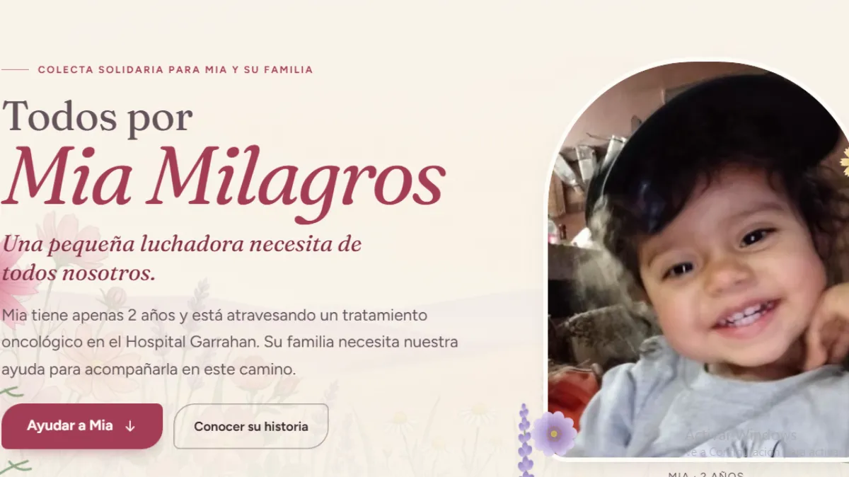 Una familia de Villaguay lanzó una campaña solidaria para acompañar el tratamiento de Mía