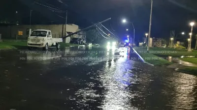 Una intensa tormenta atravesó Entre Ríos y dejó importantes daños durante la noche
