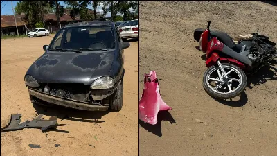 Chocó contra un colectivo, intentó huir y terminó impactando contra un auto