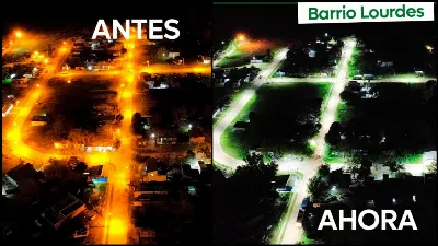 Renovaron 45 luminarias del barrio Lourdes con tecnología LED