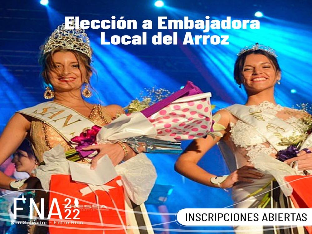 Abren la inscripción para la elección de postulantes a Embajadora local del Arroz