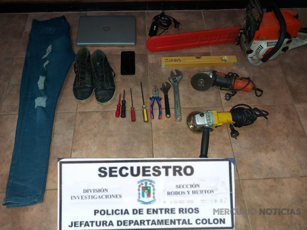 Secuestraron varios elementos robados