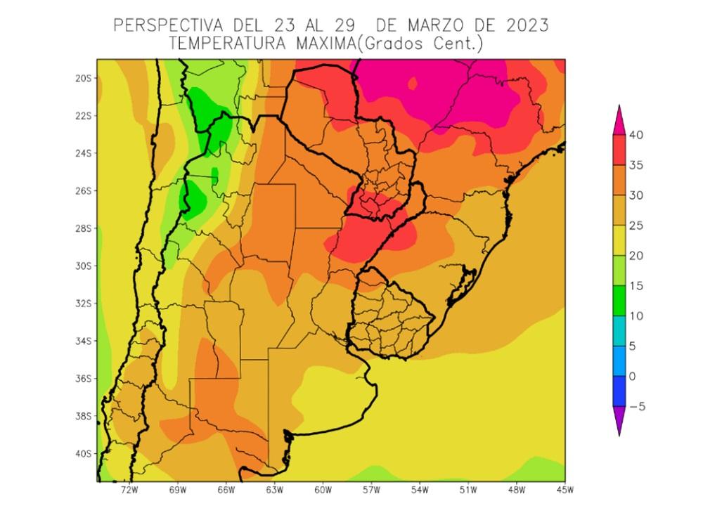 Tras las lluvias, las temperaturas no superarían los 30 grados