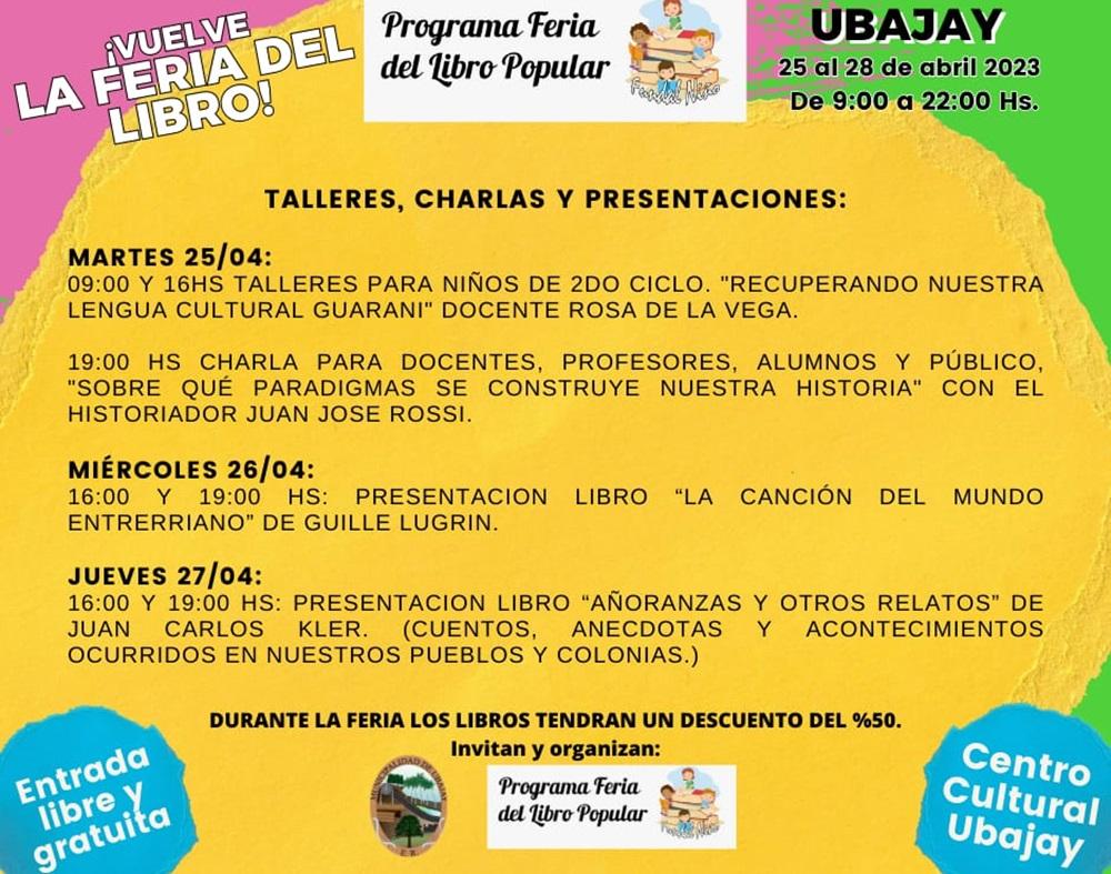 Anuncian la realización de la Feria del Libro popular