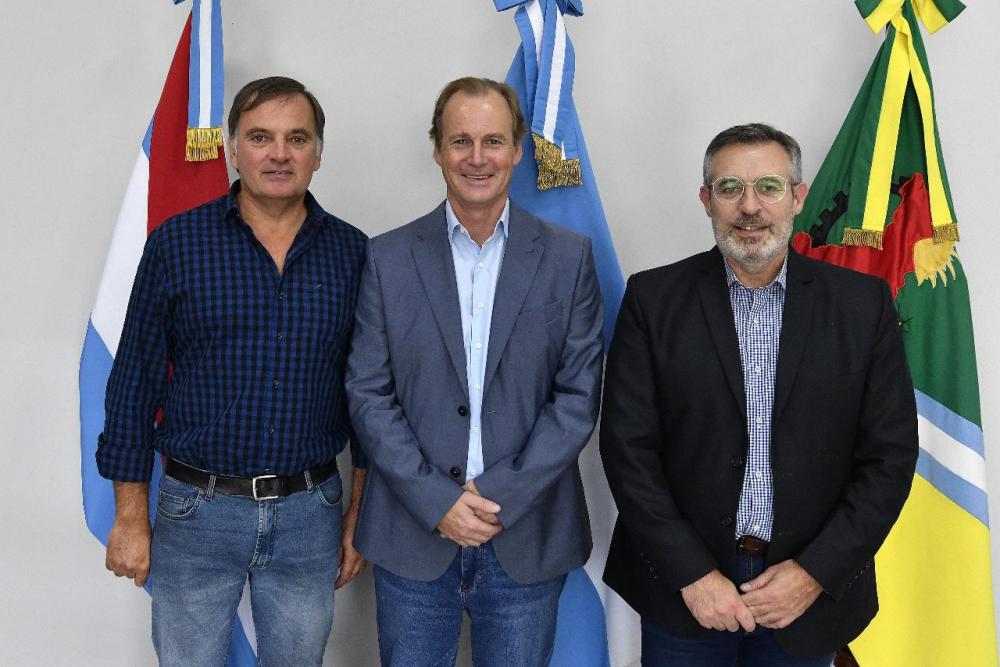 Larrarte y Berthet apoyaron la determinación del gobernador Bordet