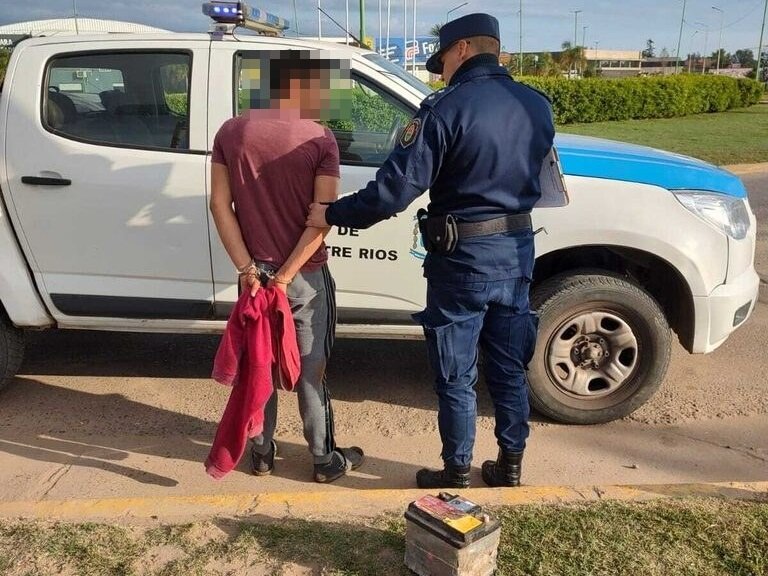 Detenido con batería ajena