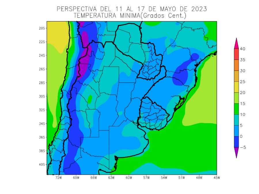 Se espera que continúen las bajas temperaturas pero sin lluvias
