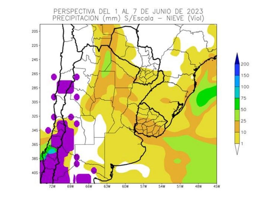 Se esperan lluvias escasas a muy escasas en la zona agrícola